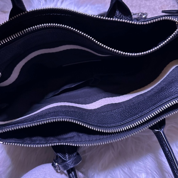 Marc Jacobs Gotham City Tote Crossbody Handbag Black Pebbled Leather - Picture 14 of 16